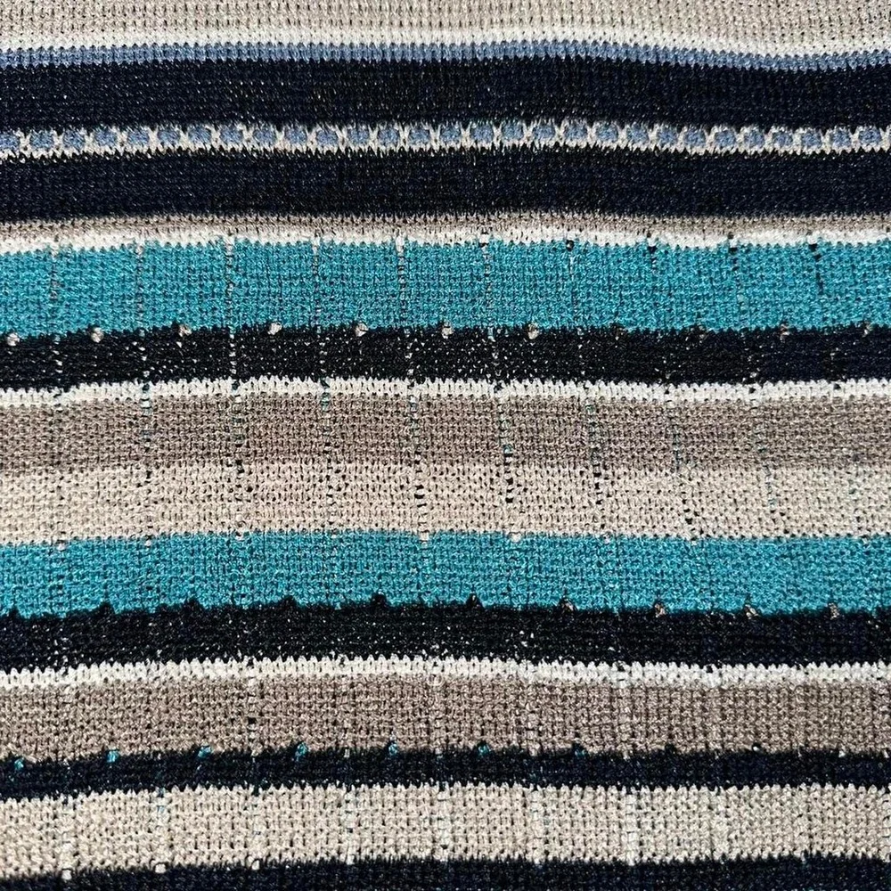 Vintage 90s blue striped sweater vest